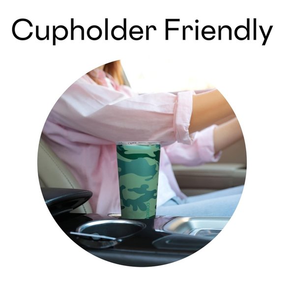 Corkcicle Travel Tumbler, Insulated Water Bottle with Lid, Spill Proof Jade Camo - Picture 3 of 6